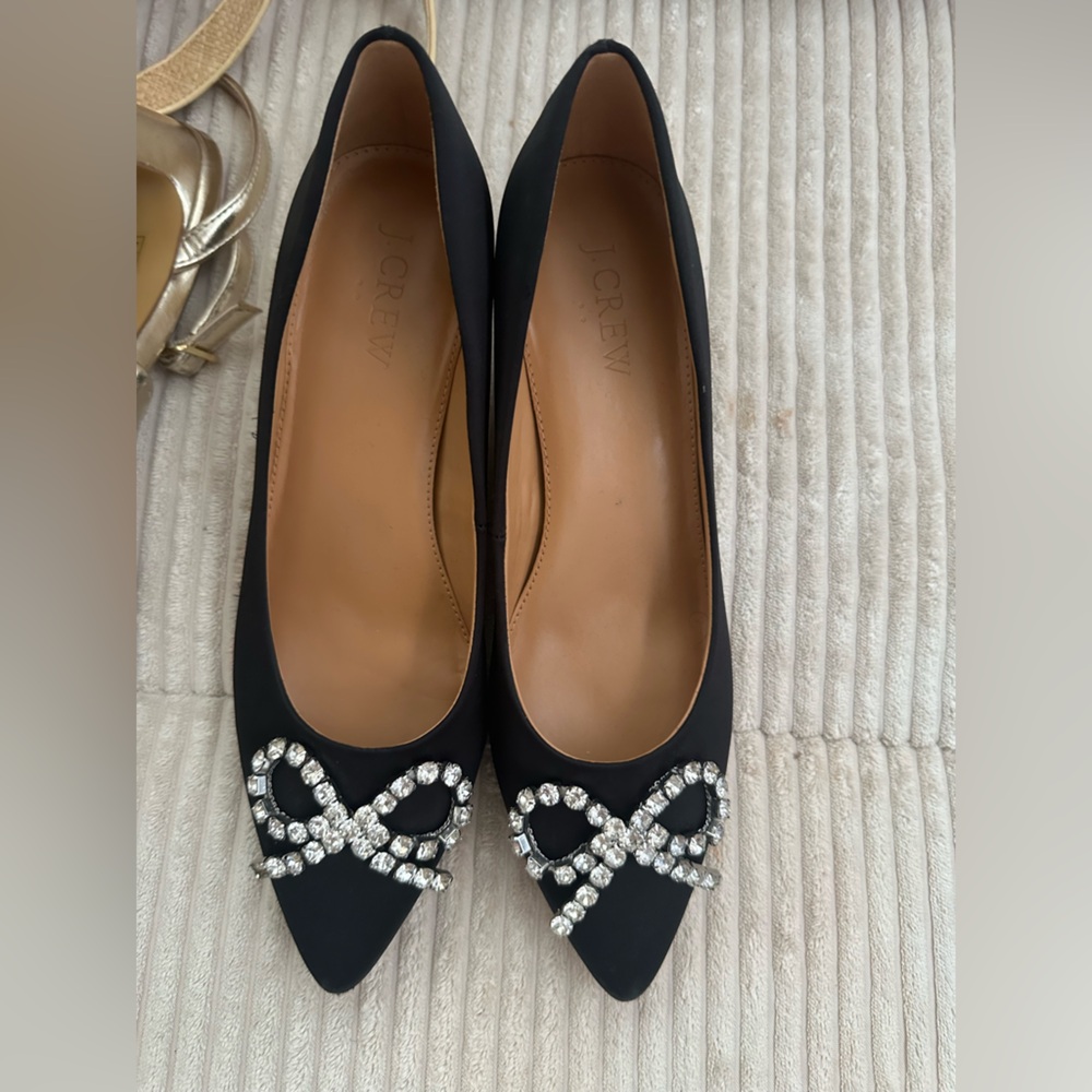 J.crew bow kitten heels